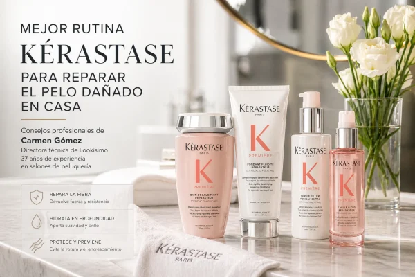 Mejor rutina Kérastase para reparar el pelo dañado en casa